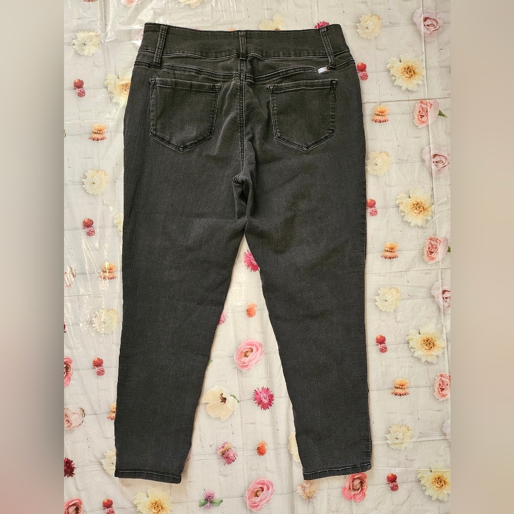 1822 'Butter' Denim - Charcoal Black Two Buttoned Jeans- Size 14 - Picture 2 of 6